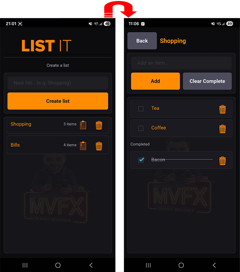 Custom Android App from MVFX Studio